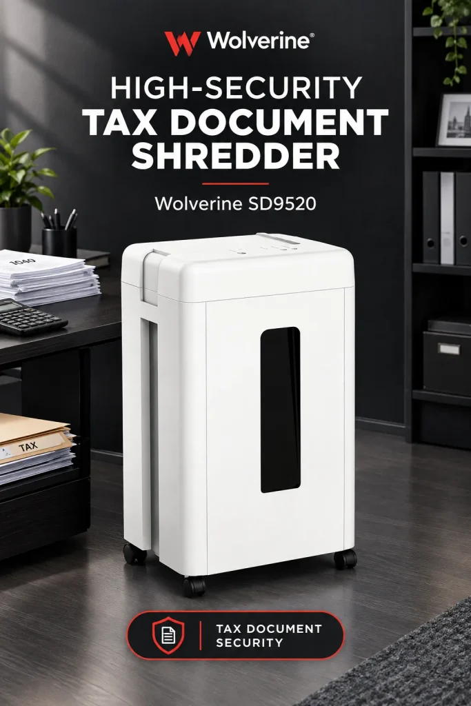Wolverine SD9520 P-5 shredder for sensitive financial records